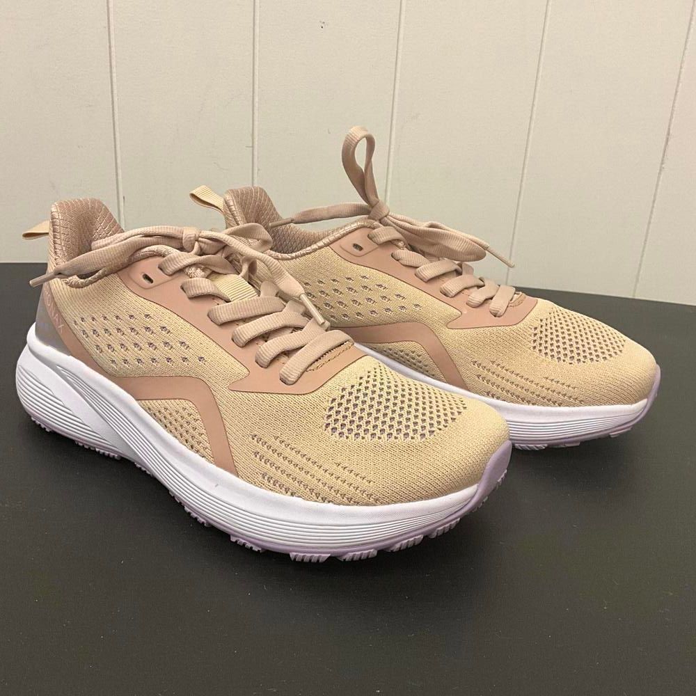 Bronax Women's Size 38 Coral Pink White Athletic Sneakers Shoes